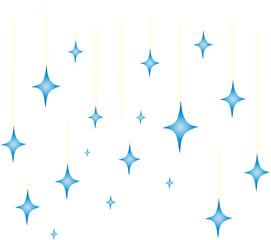 Blue Sparkling Starfall 