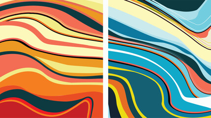 art Abstract Vector Colorful liquid and fluid background, Creative concept of summer bright cover, design template geometric style for card or poster, branding, social media, promo.eps10