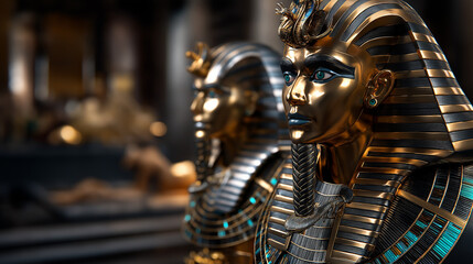 Obraz premium Advanced animation and motion graphics services incorporating ancient Egyptian symbols and mystical imagery enable content creators to develop engaging educational videos, document