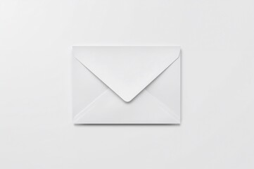 Blank envelope mockup on a plain white backdrop