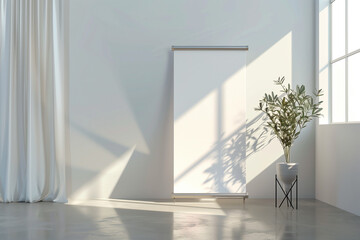 Clean X Banner Mockup Template for Advertising and Promotion