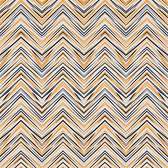 Dynamic zigzag pattern of jagged lines in energetic orange and navy