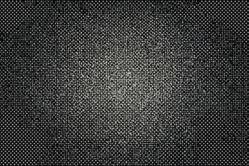 Abstract dotted halftone backdrop. Monochrome design featuring dots and circles. Contemporary vector pop art texture ideal for posters, websites, business cards, covers, interiors, and labels.