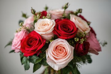 Assorted Shades of Roses Bouquet