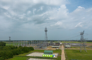 Interchange station between the 380 kV ring and the 220 kV ringof Tennet  in Ens