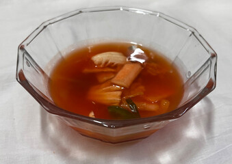 Korean Side Dish: Nabak Kimchi (Water Kimchi) 한국의 시원한 반찬 나박김치 (물김치)