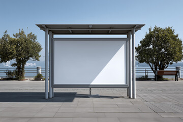 Realistic Billboard Mockup Template for Outdoor Advertising