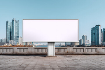 Realistic Billboard Mockup Template for Outdoor Advertising