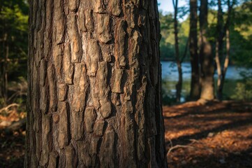 Tree bark surface texture found in woodland