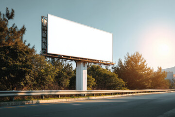 Realistic Billboard Mockup Template for Outdoor Advertising