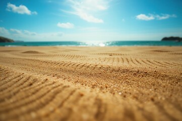 Fototapeta premium Abstract sand grain pattern with natural beach texture