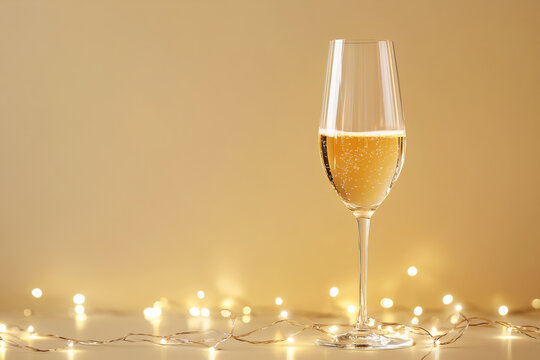 New Year with Champagne.