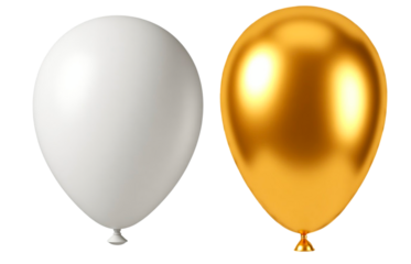 yellow balloon isolated on white background golden balloon isolated on white