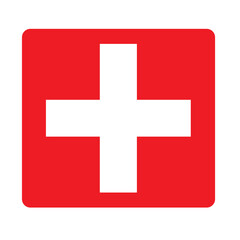 Obraz premium Switzerland flag icon