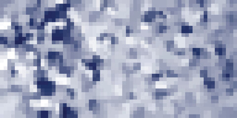 Pixelated abstract pattern with varying shades of blue and white creating a digital mosaic or low-resolution image effect for backgrounds