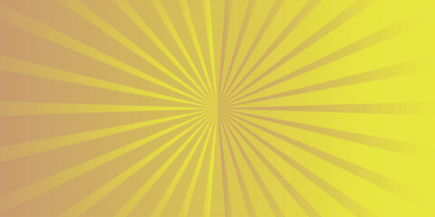 Vibrant Yellow and Orange Gradient Sunburst Background with Concentric Rays vector illustration