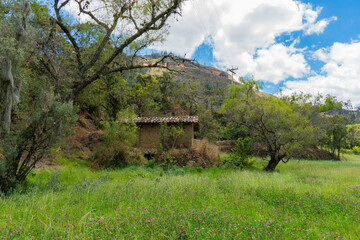 Landscape with an old stone mill in San Marcos