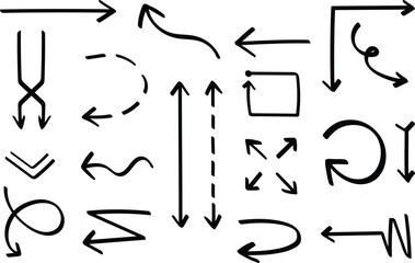 Classic Hand Drawn Arrow Graphics for Your Projects