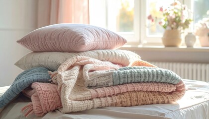 Cozy Still Life Hands Holding Round Wooden Tray Tea Set in Warm Tone Indoor Home Setting