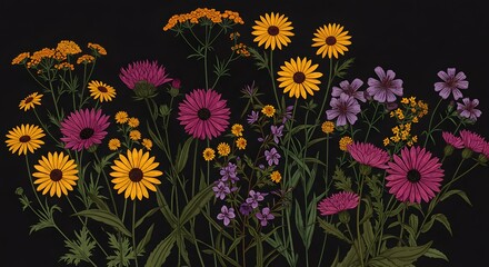 Obraz premium Colorful flowers arrangement