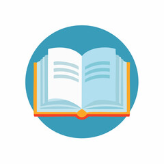 Open Book Vector for Education and Reading Concepts