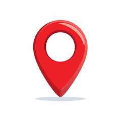 Red Map Location Pin Marker Icon Vector