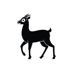 Deer silhouette, deer animal silhouette