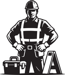 Skilled construction worker ready for any project