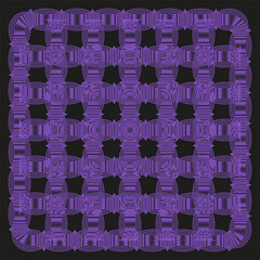 Geometric mesh pattern. Purple black square grid. Abstract checked Vector texture. Dynamic visual design.