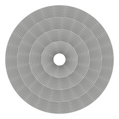 Concentric circle lines. Abstract geometric round. Radial texture pattern. Vector dynamic background.