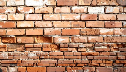 Weathered brick wall
