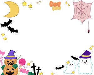 ハロウィンのフレーム