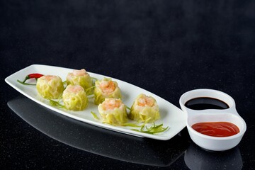 Steamed Shrimp Shumai Dim Sum Appetizer