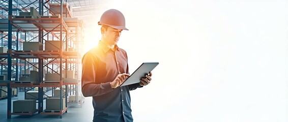 Photo realistic as Silhouette of a storage shelf and a space optimization chart symbolizing warehouse space planning in double exposure with copy space. concept as A silhouette of a storage shelf inte - Powered by Adobe