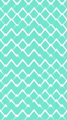 Repeating cyan diamond-like patterns over a white background