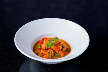  Authentic Thai Red Curry with Chicken and Vegetables