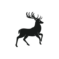 Deer silhouette, deer animal silhouette