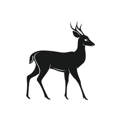 Deer silhouette, deer animal silhouette