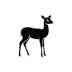Deer silhouette, deer animal silhouette