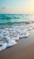 Serene Seascape Gentle Waves Lap the Shore, Creating a Peaceful and Soothing Soundscape Perfect for Relaxation, Meditation, and Stress Relief