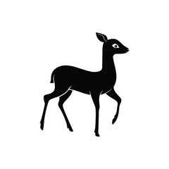Deer silhouette, deer animal silhouette