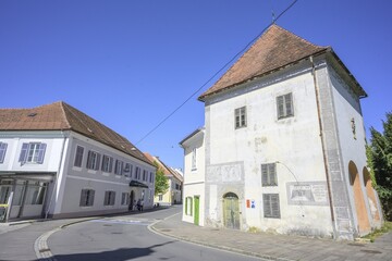 House with sgraffito for Johann Puch, Bad Radkersburg, Styria, Austria