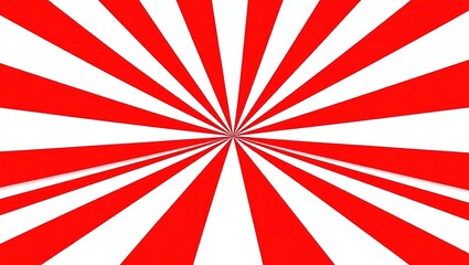 Red and White Radial Burst - A Dynamic Visual Explosion.