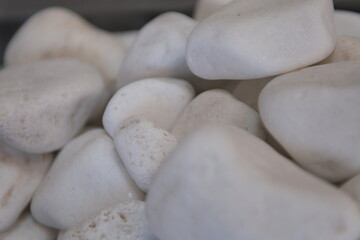 blue round stones on white background. High quality photo