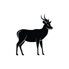 Deer silhouette, deer animal silhouette