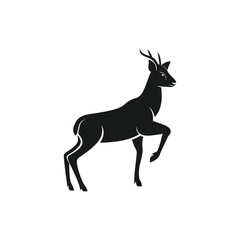 Deer silhouette, deer animal silhouette