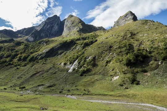 H&ouml;fats and kleiner H&ouml;fats, near K&auml;ser Alpe, Oytal, near Oberstdorf, Oberallg&auml;u, Allg&auml;u, Bavaria, Germany