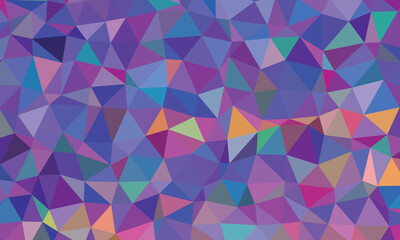 Abstract geometric low poly design with vibrant colors
