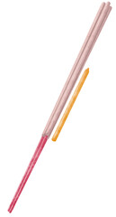 Watercolor Incense sticks and Candle