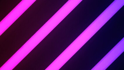 Vibrant Pink and Purple Diagonal Neon Lights Background.